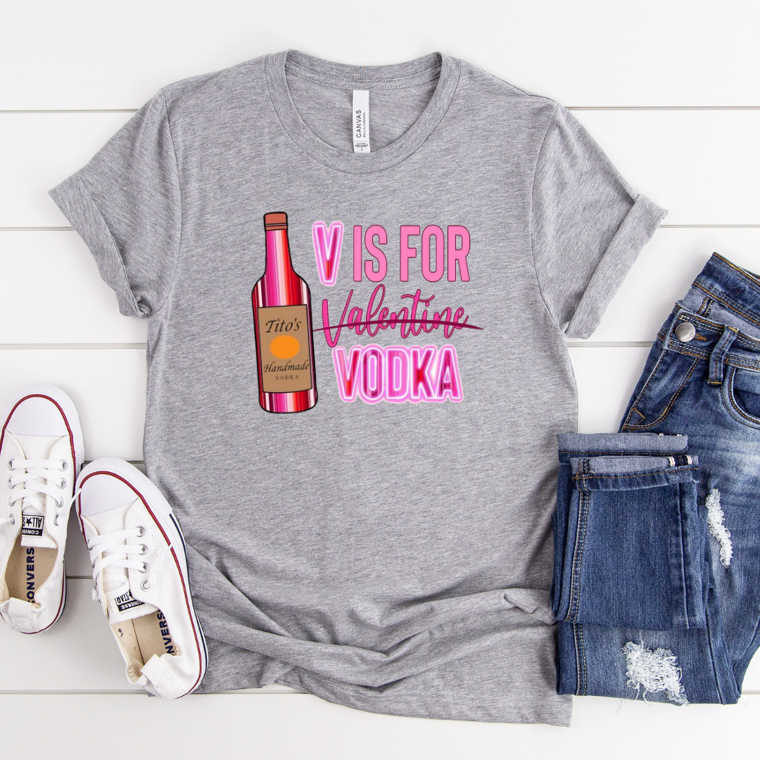 Bella+Canvas V is for Vodka T-Shirt