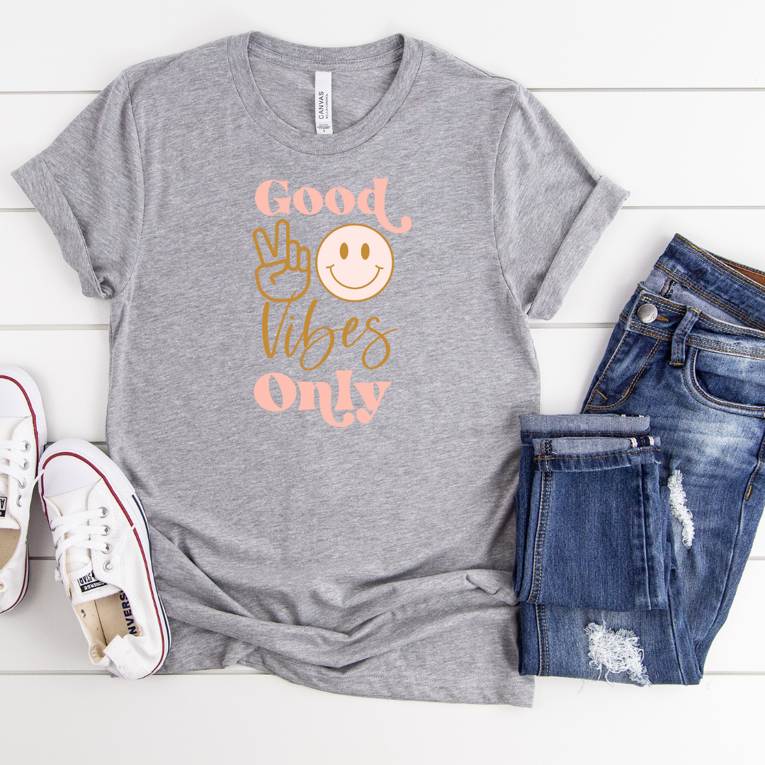 Bella+Canvas Good Vibes Only T-Shirt
