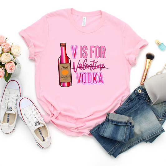 Bella+Canvas V is for Vodka T-Shirt