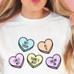 Bella+Canvas Candy Hearts T-Shirt
