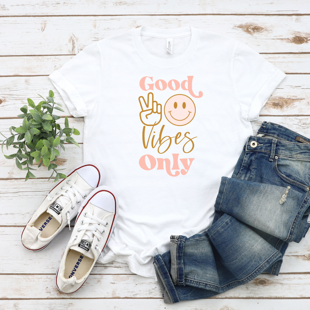 Bella+Canvas Good Vibes Only T-Shirt