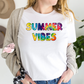 Summer Vibes Screen Print Transfer