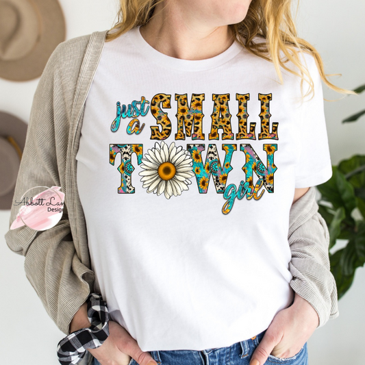 Just A Small Town Girl Screen Print Transfer