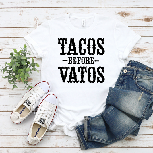 Bella+Canvas Tacos Before Vatos T-Shirt