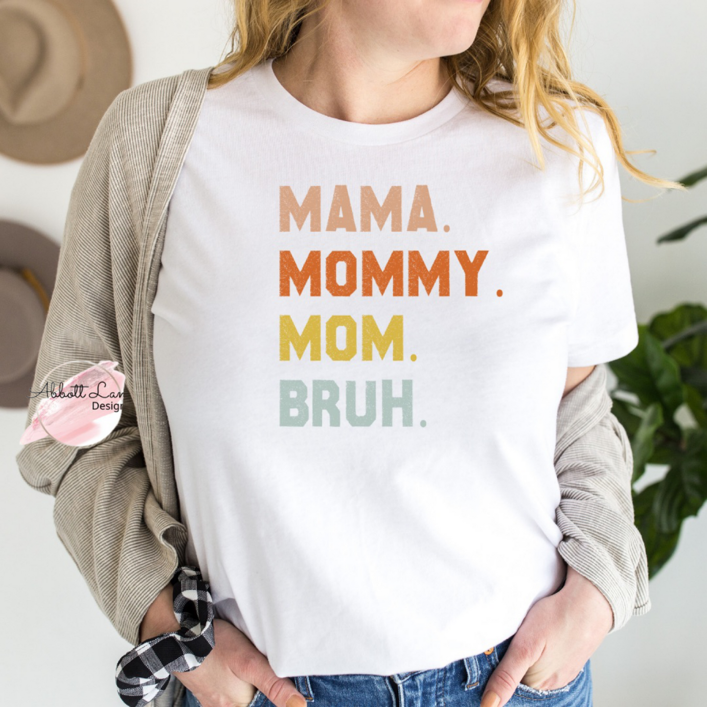 Mama Mommy Mom Bruh Clear Film Screen Print Transfer